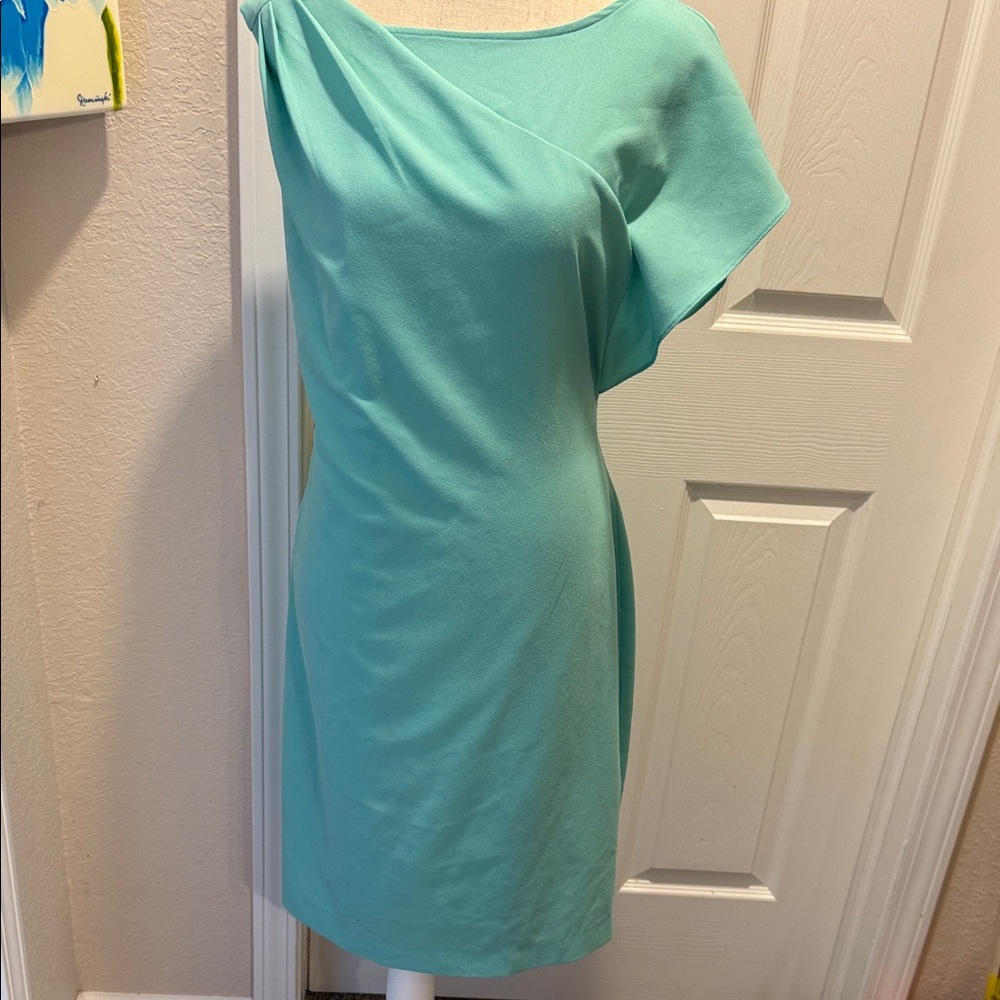 Calvin Klein Asymmetrical Mint Green Dress